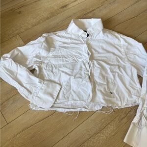 Women's White Button Down Shirt